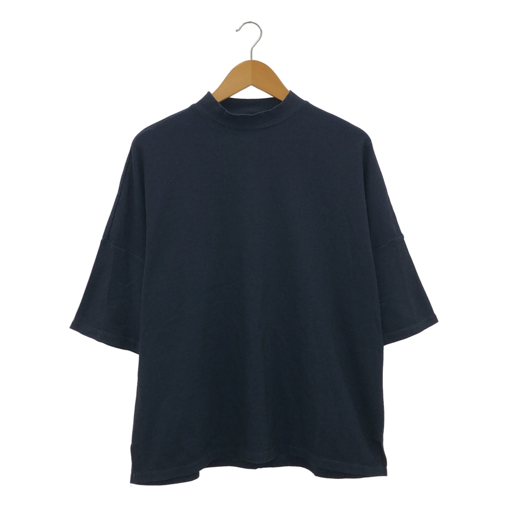 JUHA / ユハ | モックネック 鹿の子 オーバーサイズ Tシャツ |