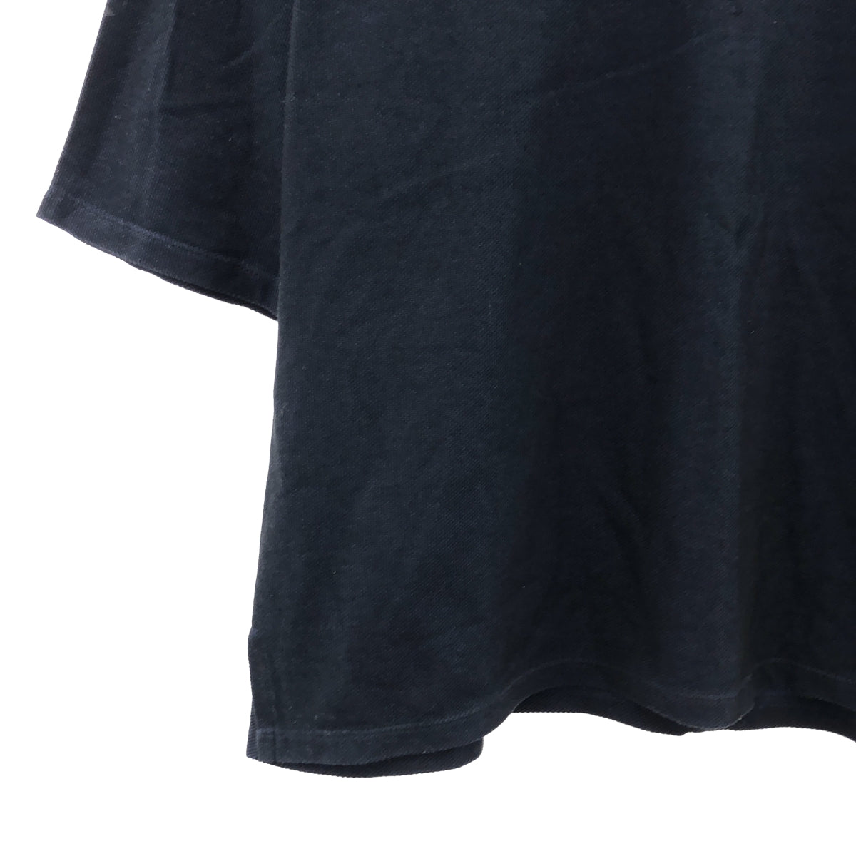 JUHA / ユハ | モックネック 鹿の子 オーバーサイズ Tシャツ | ネイビー | メンズ