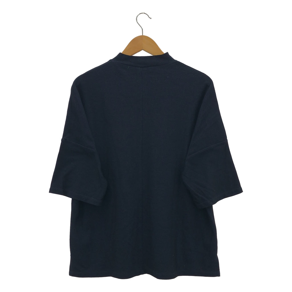 JUHA / ユハ | モックネック 鹿の子 オーバーサイズ Tシャツ |