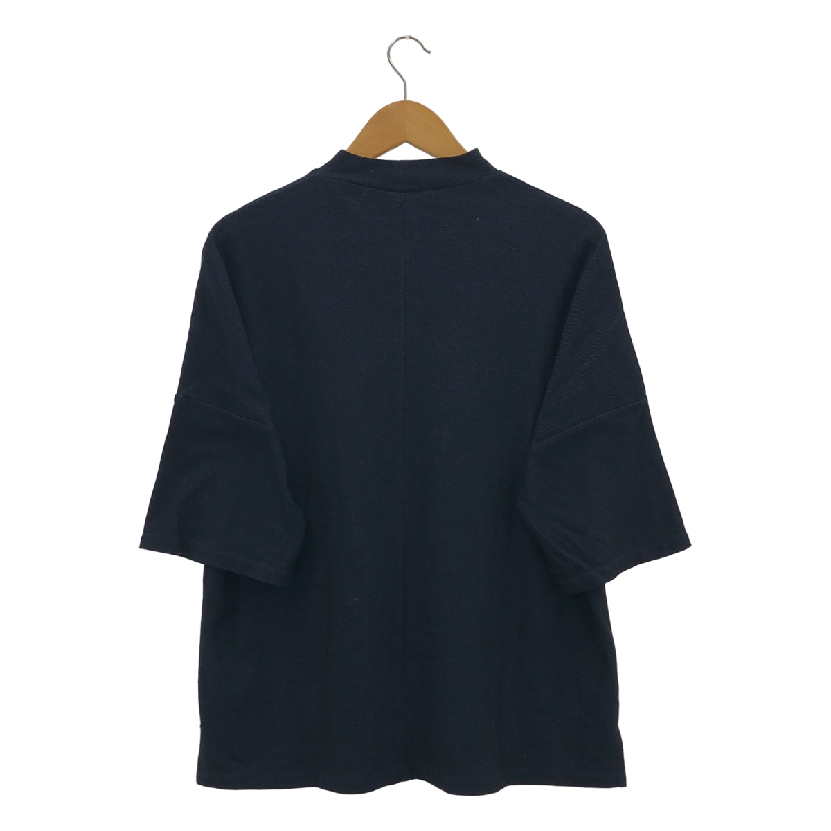 JUHA / ユハ | モックネック 鹿の子 オーバーサイズ Tシャツ |
