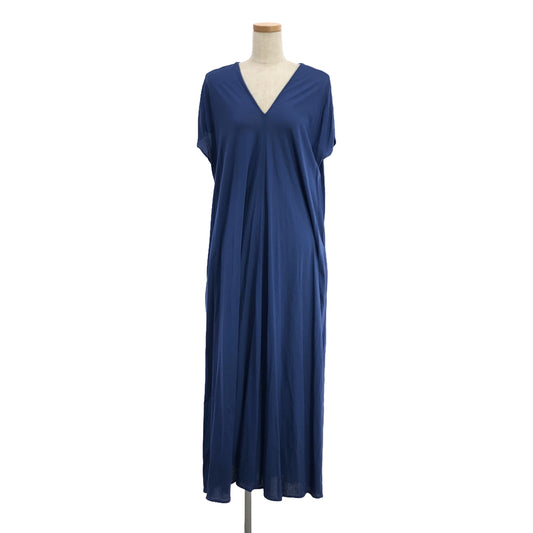 ATON | French Sleeve Flare Dress | 2 | Blue | Women's