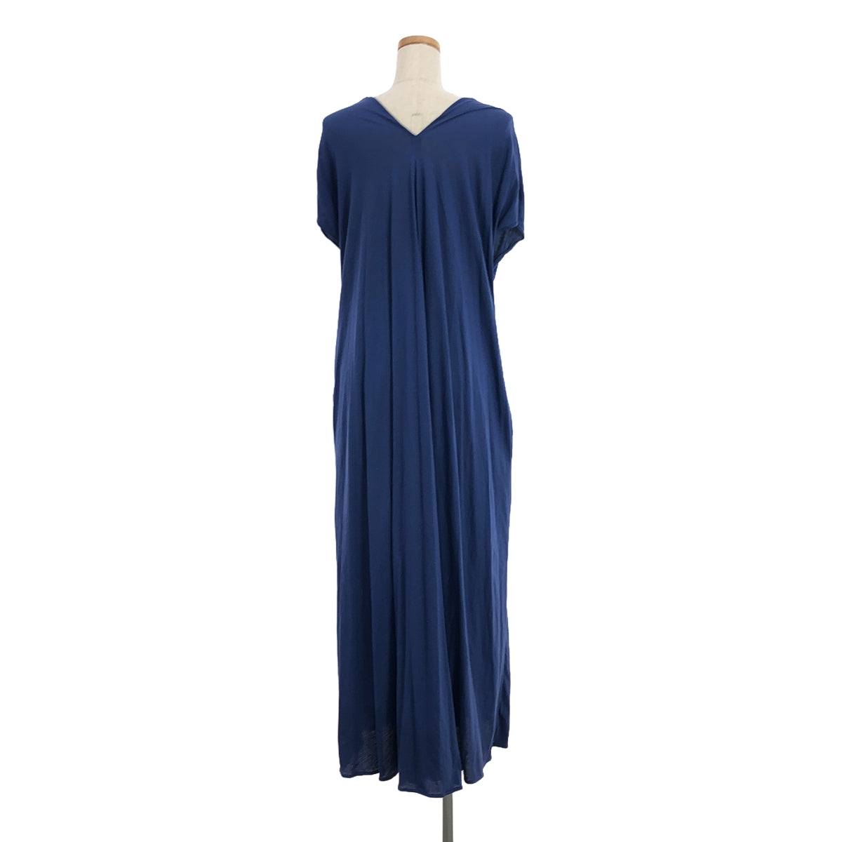 ATON | French Sleeve Flare Dress | 2 | Blue | Women's