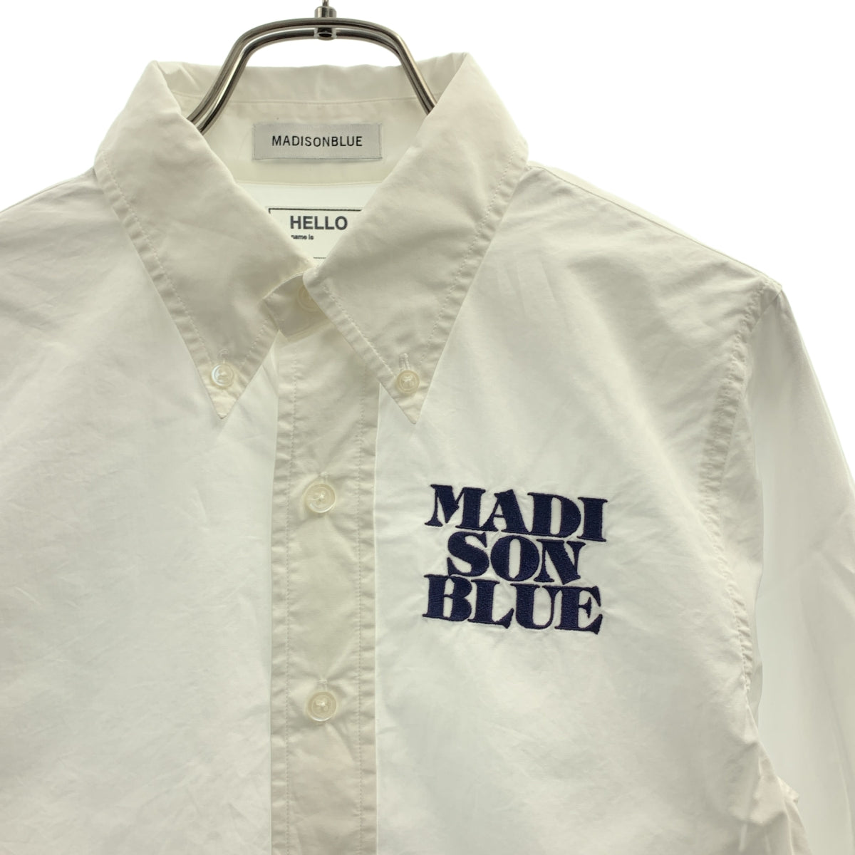 MADISON BLUE / 매디슨 블루 | 2023SS | BD SH TYPEWRITER / 로고 버튼 셔츠 블라우스 | 00 (XS) | 여성