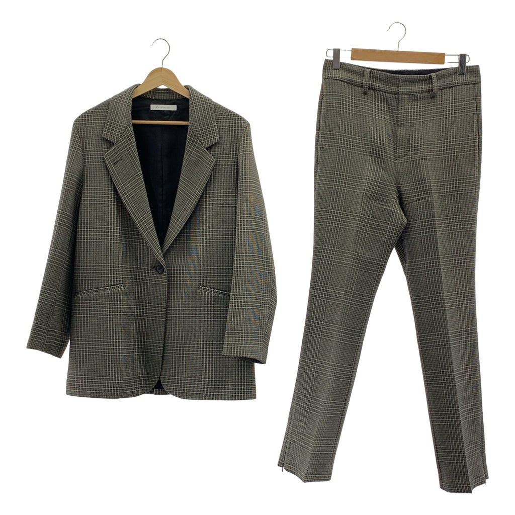 Col Pierrot | 2022 秋冬系列 | Deuxieme Classe / 格紋夾克，1B，全襯裡，拉鍊休閒褲和長褲 | 尺寸 38 | 女款