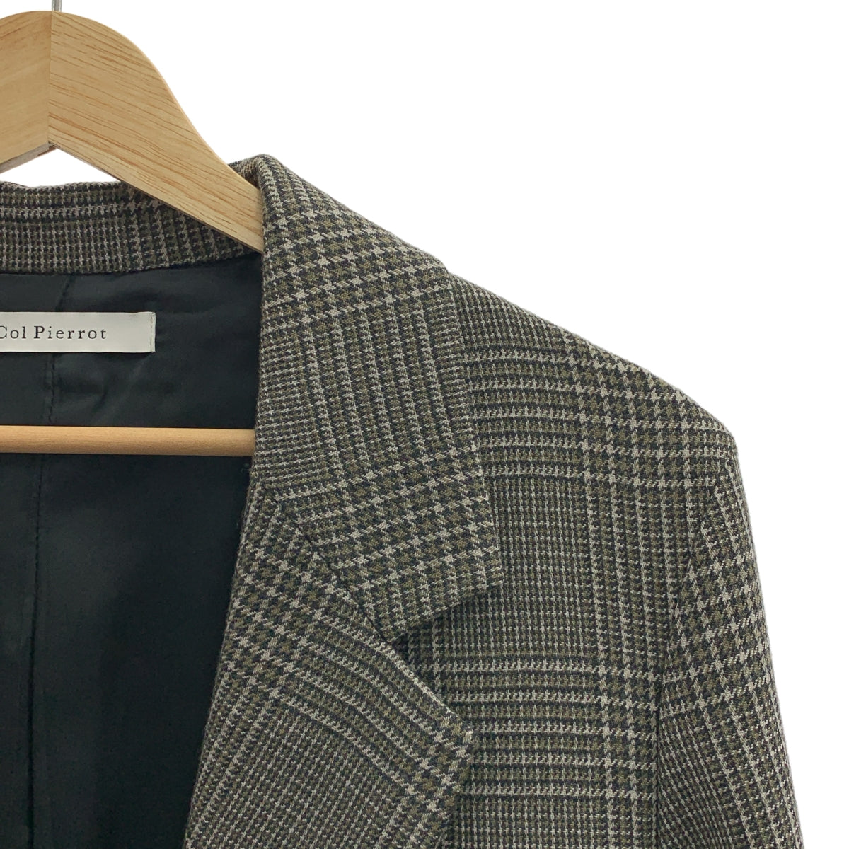 Col Pierrot | 2022 秋冬系列 | Deuxieme Classe / 格紋夾克，1B，全襯裡，拉鍊休閒褲和長褲 | 尺寸 38 | 女款