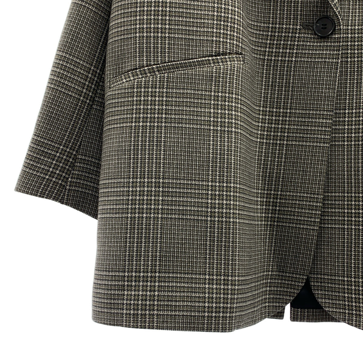 Col Pierrot | 2022 秋冬系列 | Deuxieme Classe / 格紋夾克，1B，全襯裡，拉鍊休閒褲和長褲 | 尺寸 38 | 女款