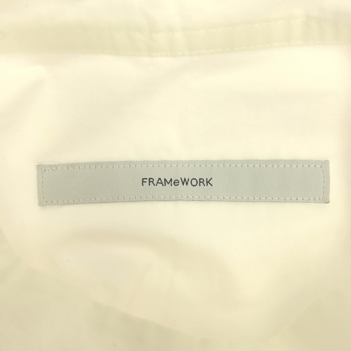 Framework / 프레임 워크 | 2022AW | 코튼 개더 튜닉 셔츠 | F | 화이트 | 여성