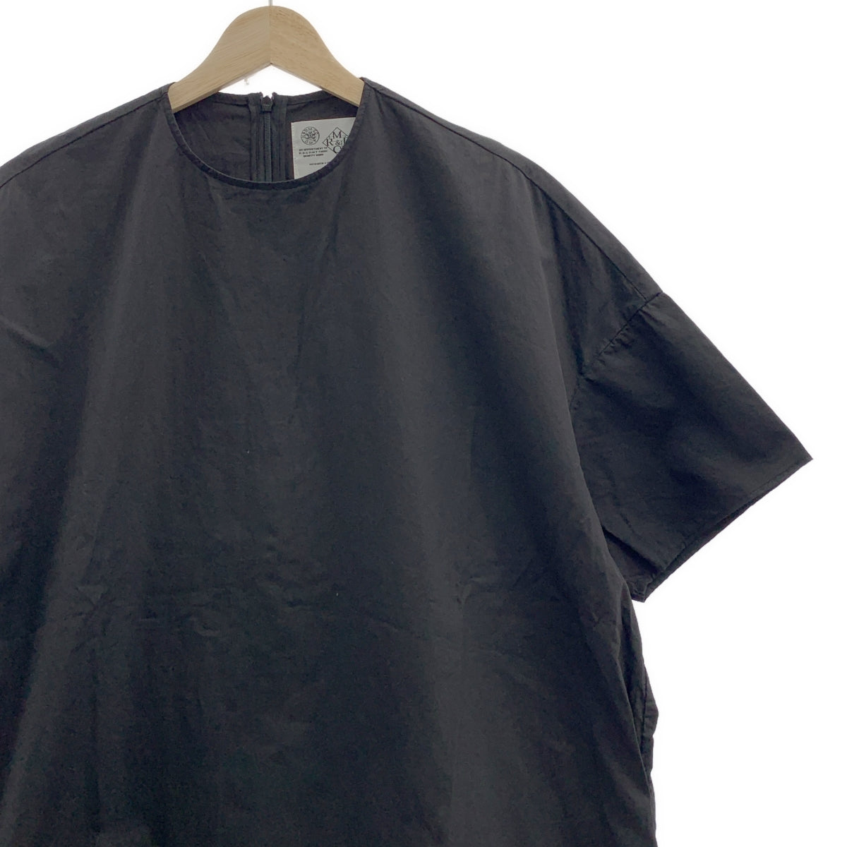 R&amp;D.M.Co / Old Man's Tailor | 棉質超大後拉鍊口袋連身裙 |