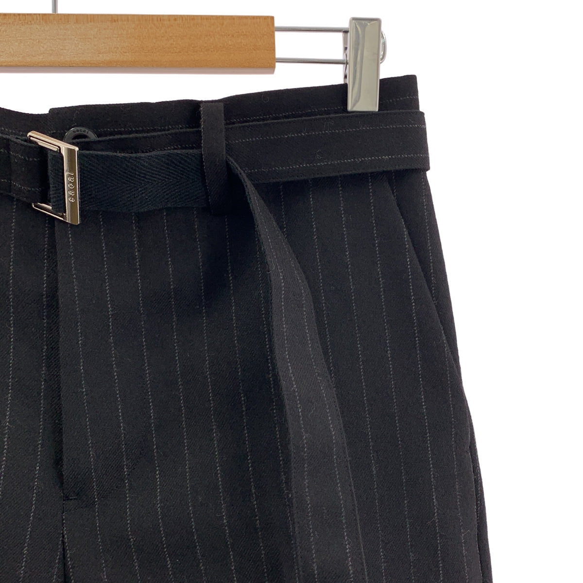 sacai / サカイ | Chalk Stripe pants ウール ストライプ フレア パンツ | 1 | メンズ