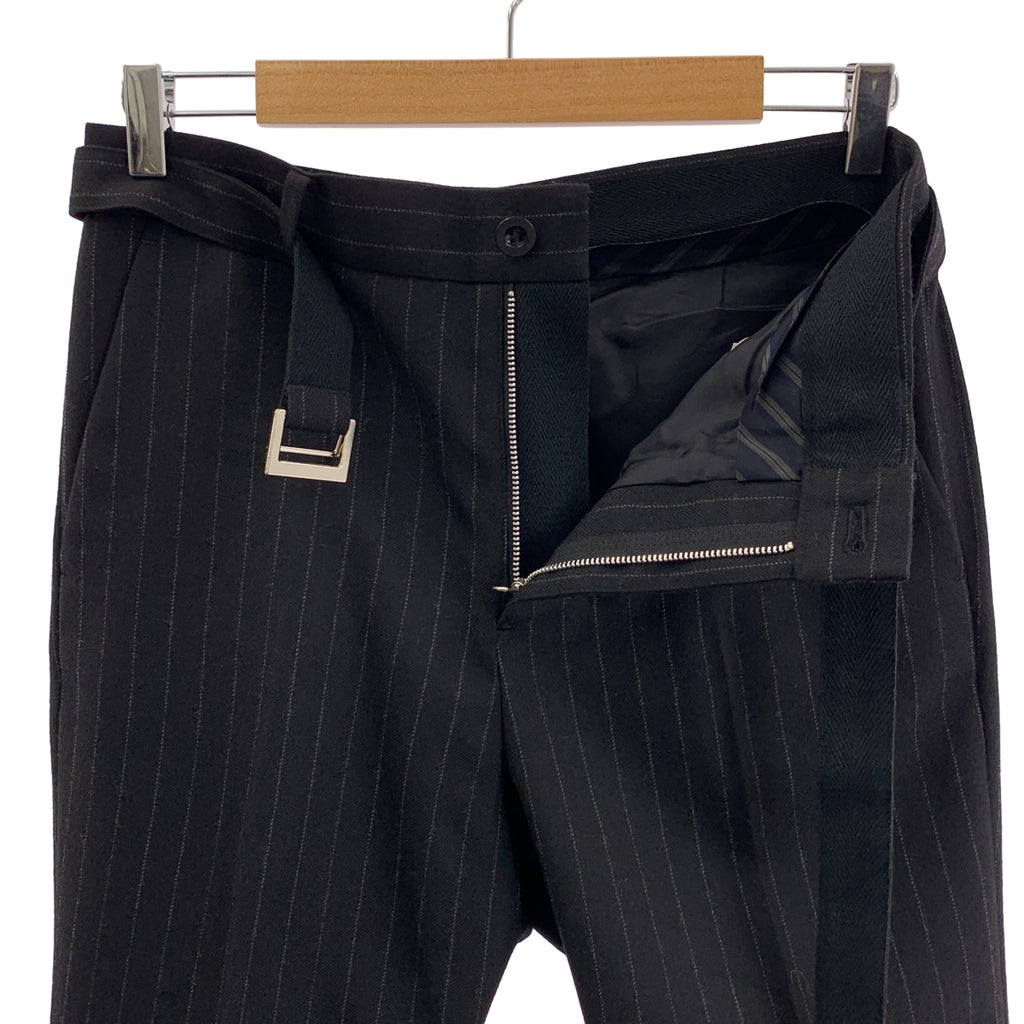 sacai / サカイ | Chalk Stripe pants ウール ストライプ フレア パンツ | 1 | メンズ