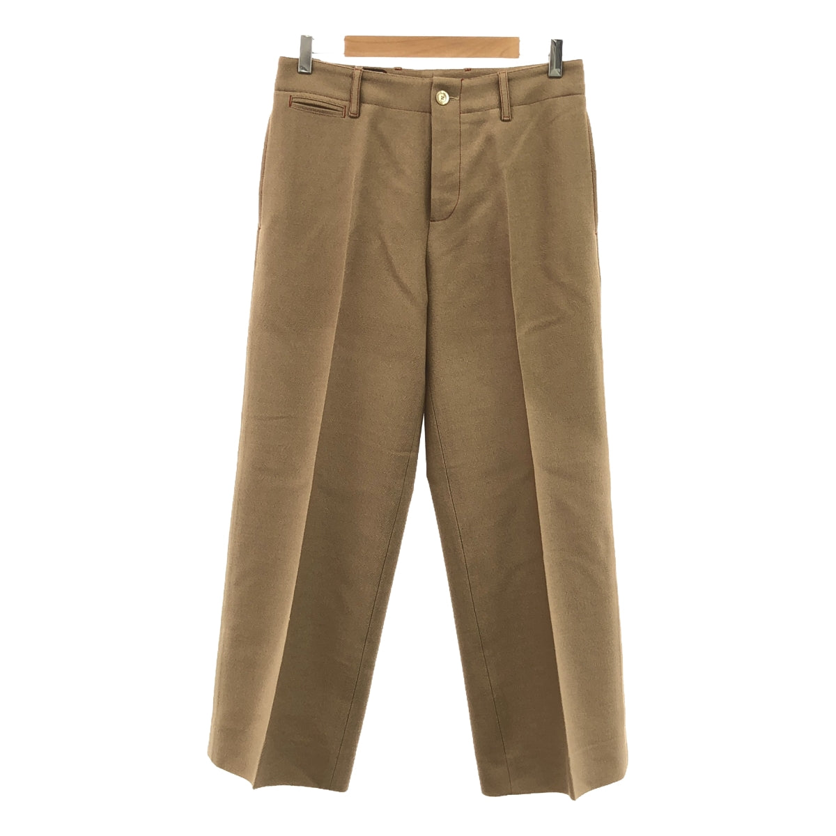 GUCCI / 구찌 | 2017 | 울 와이드 슬랙스 팬츠 | 42 | 베이지 | 여성