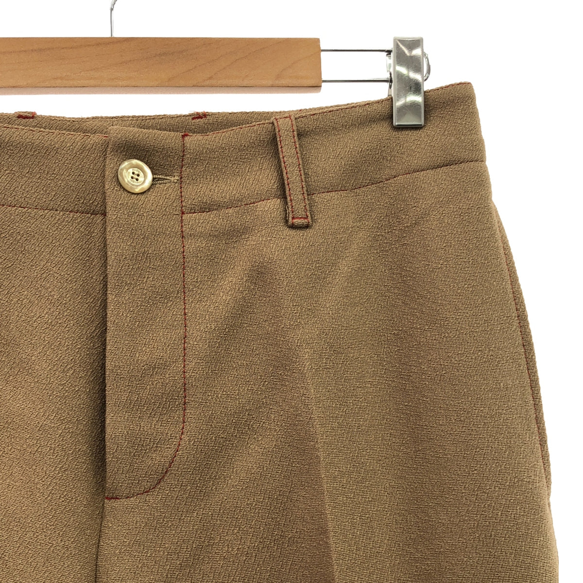 GUCCI / 구찌 | 2017 | 울 와이드 슬랙스 팬츠 | 42 | 베이지 | 여성