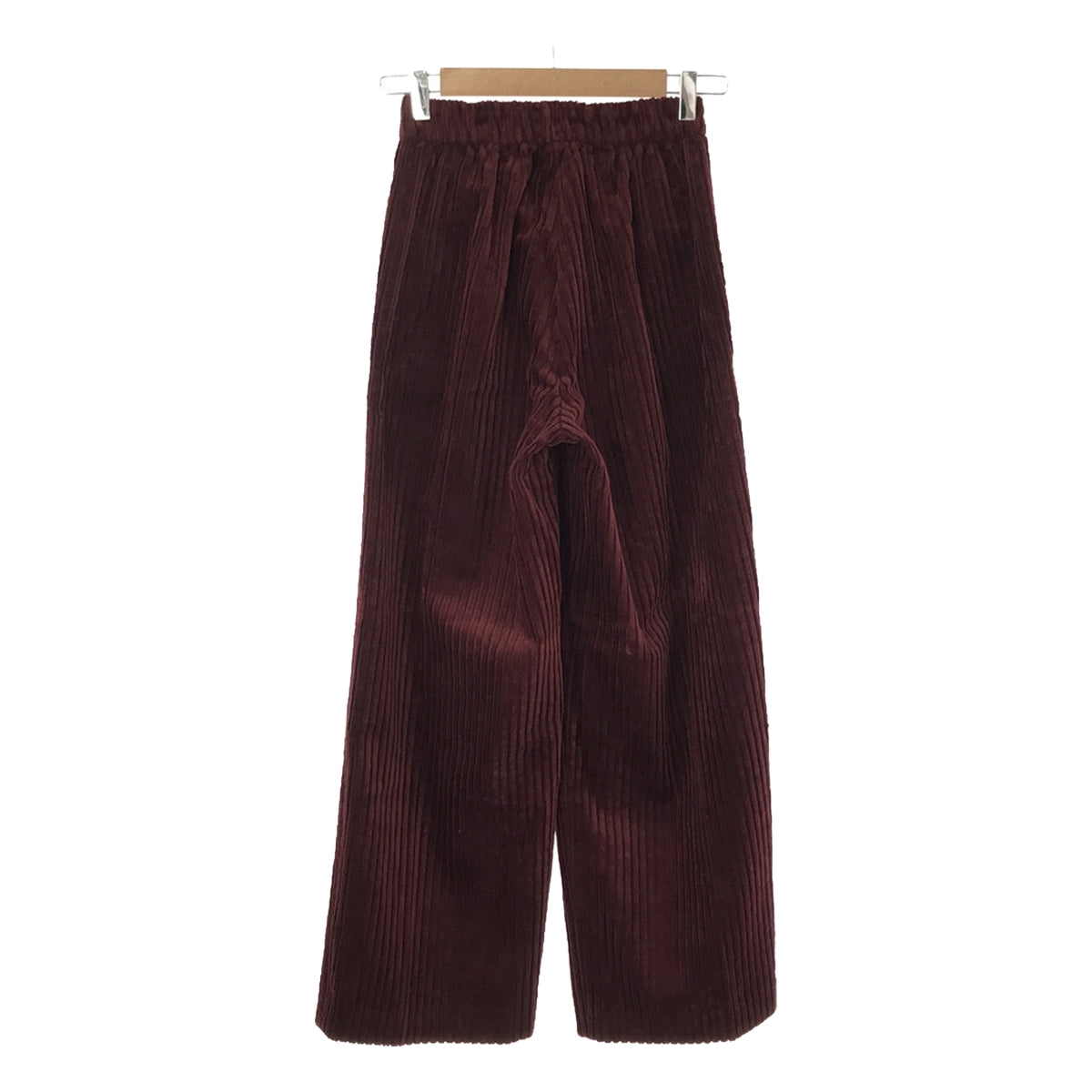 ASTRAET / Astraet | Wide ribbed corduroy wide easy pants | 0 | Burgundy | Women's