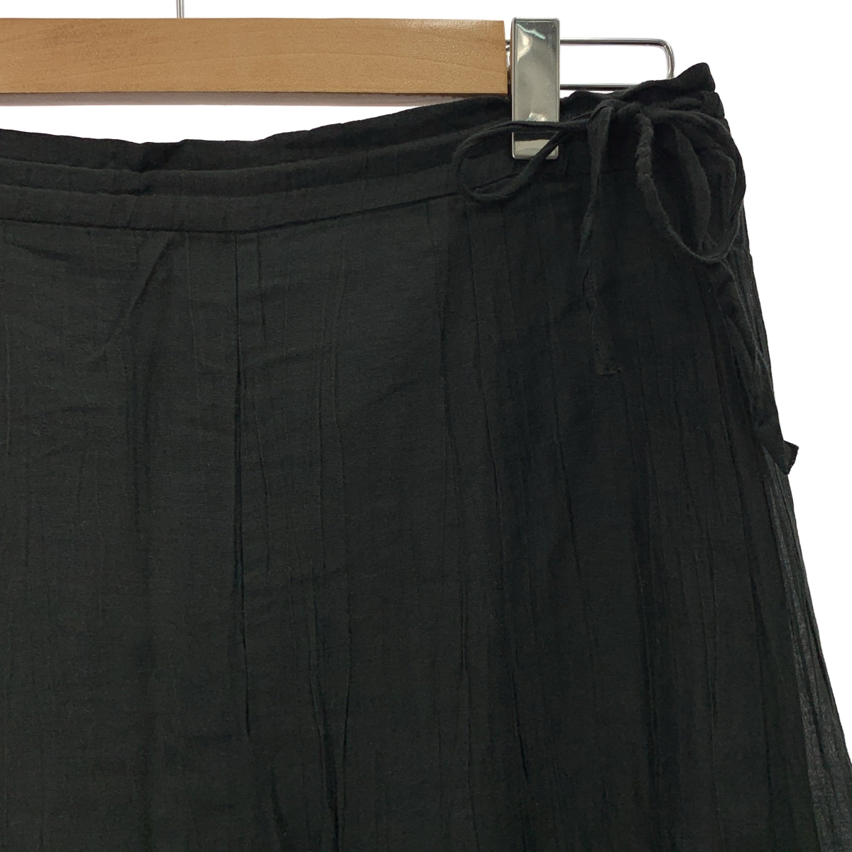 HOUSE OF LOTUS / ハウスオブロータス | コットン シルク シワ加工 ワイドパンツ | S | レディース