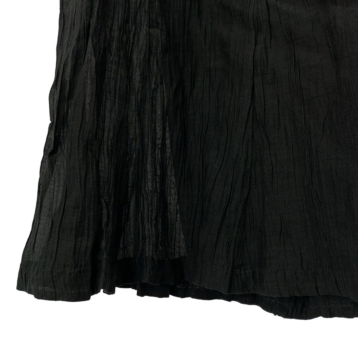 HOUSE OF LOTUS / ハウスオブロータス | コットン シルク シワ加工 ワイドパンツ | S | レディース