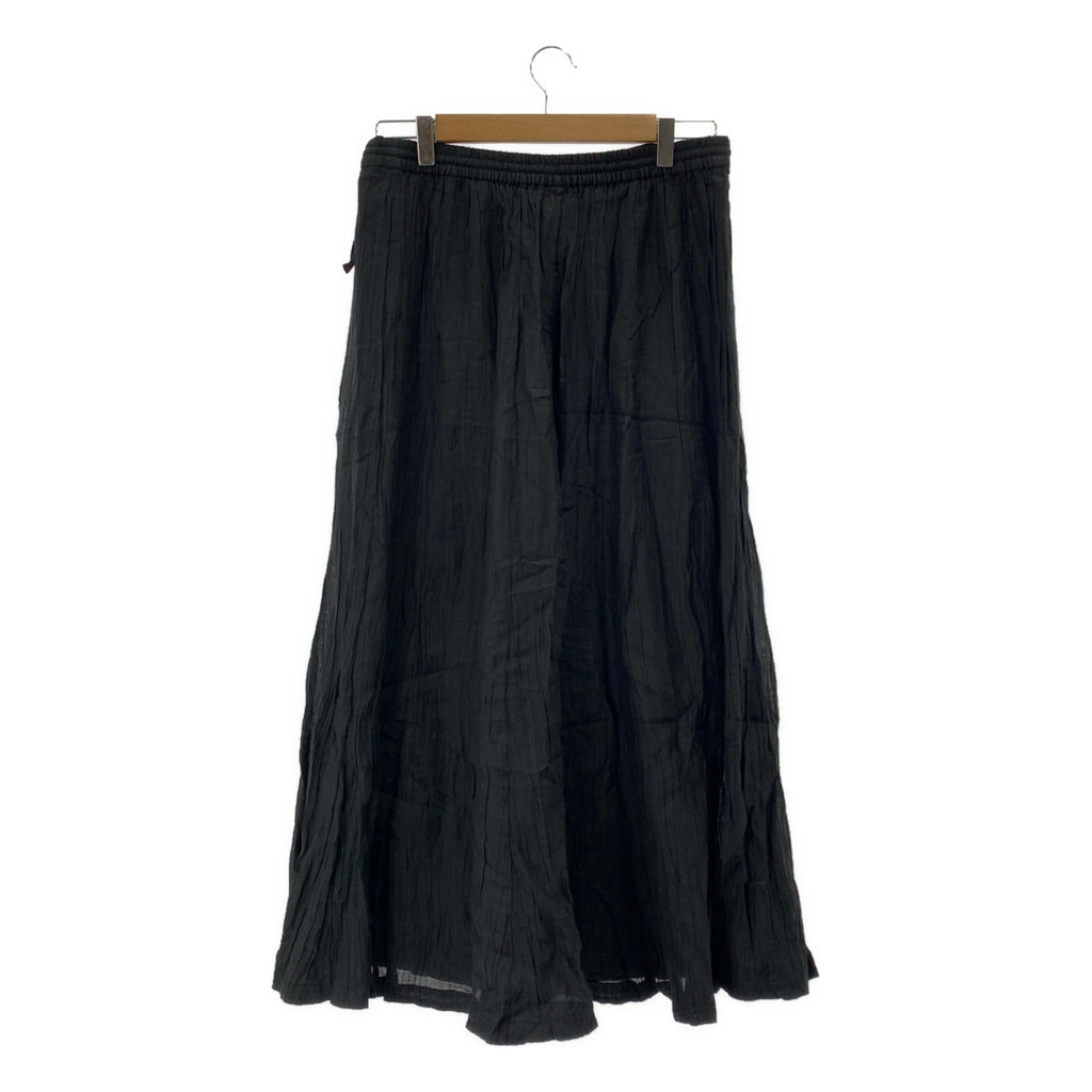 HOUSE OF LOTUS / 하우스 오브 로터스 | 코튼 실크 주름 가공 와이드 팬츠 | S |