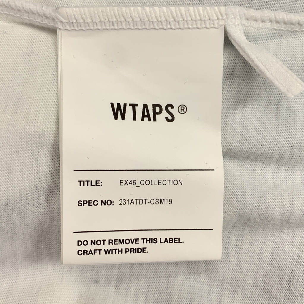 WTAPS / ダブルタップス | 2023SS | IAN LS CTPL. LEAGUE クルーネック ラグラン 長袖 Tシャツ | 2 | ホワイト/ネイビー | メンズ