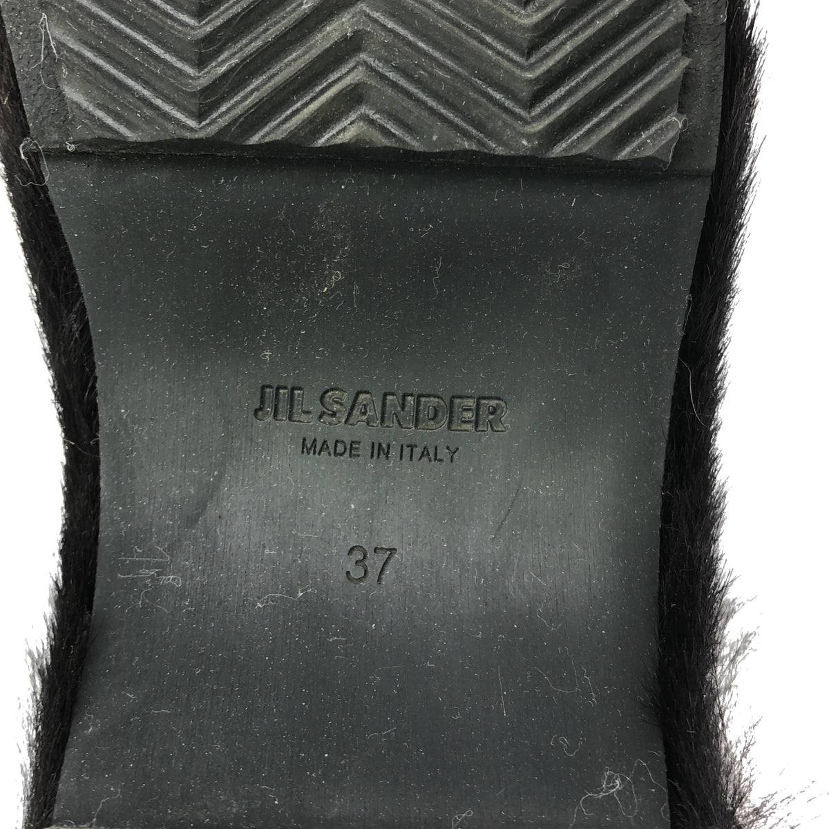 [New] JIL SANDER | Fur ​​Clog Sandals | Size 37 | Black | Women's