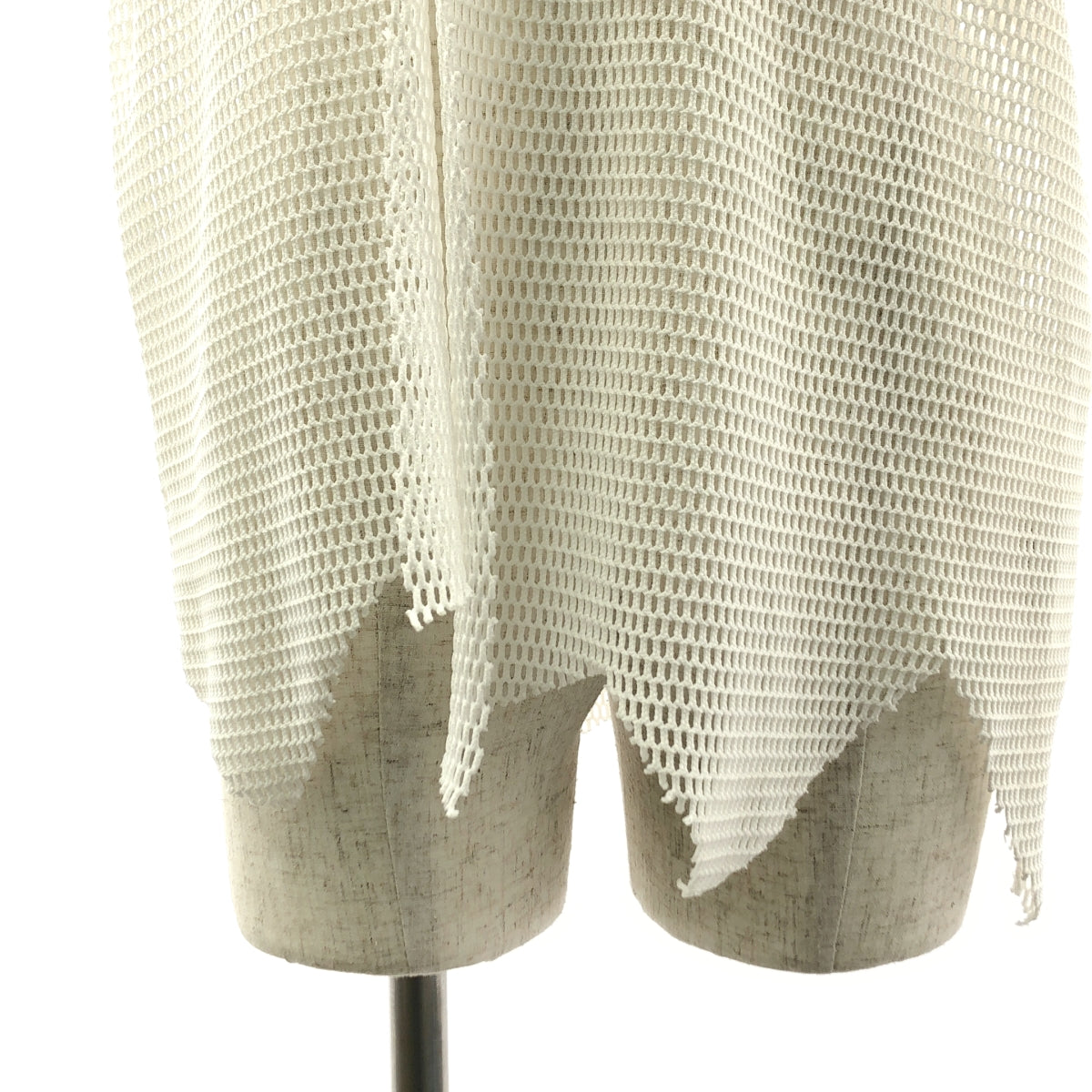 BLACK COMME des GARCONS / 블랙 콤 데 갤슨 | 2023SS | 폴리 에스테르 변형 메쉬 크루 넥 T 셔츠 컷소우 | S | 남성