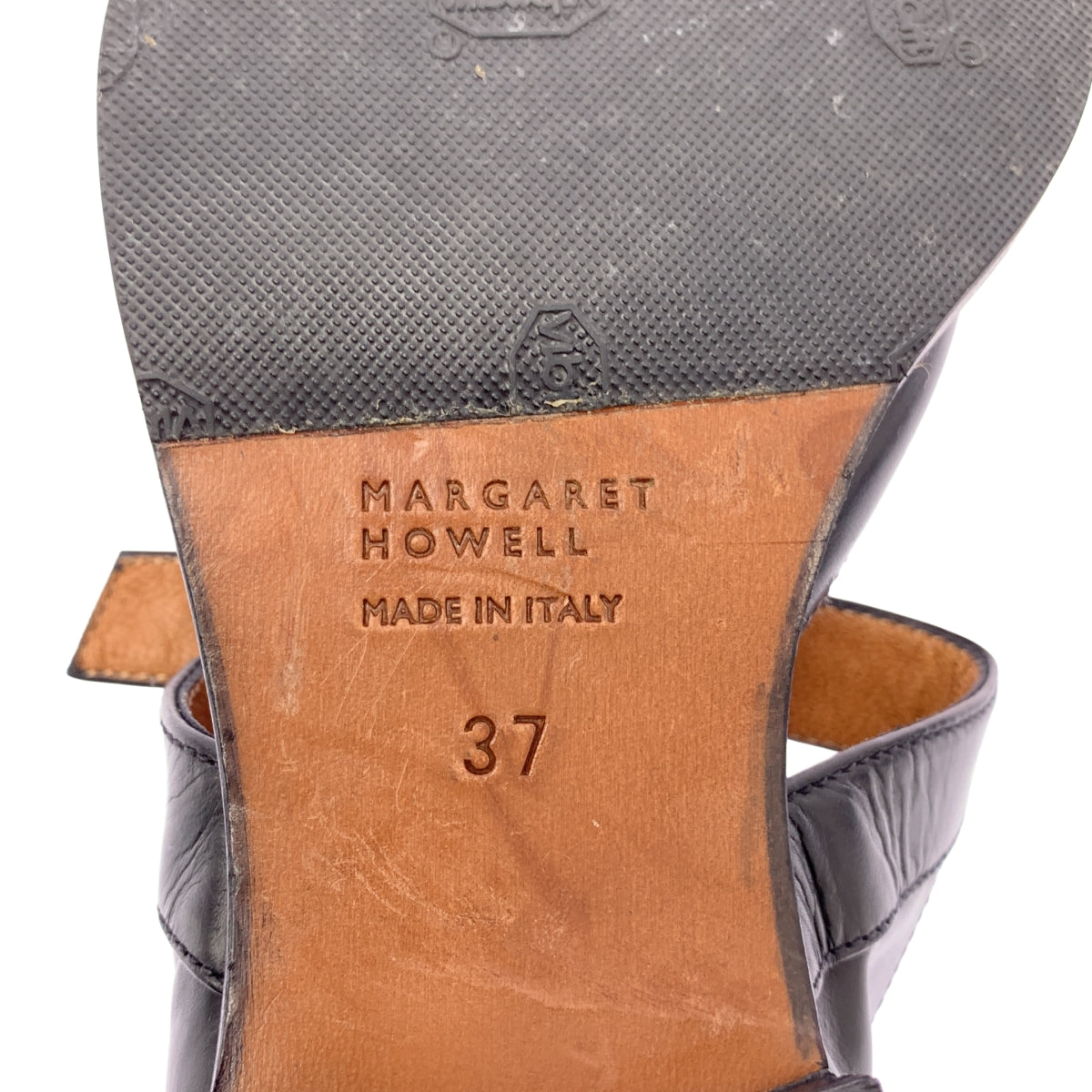 MARGARET HOWELL / マーガレットハウエル | SLIM TOE EVENING SHOE スリム トゥ イブニング シューズ | 37 | ブラック | レディース