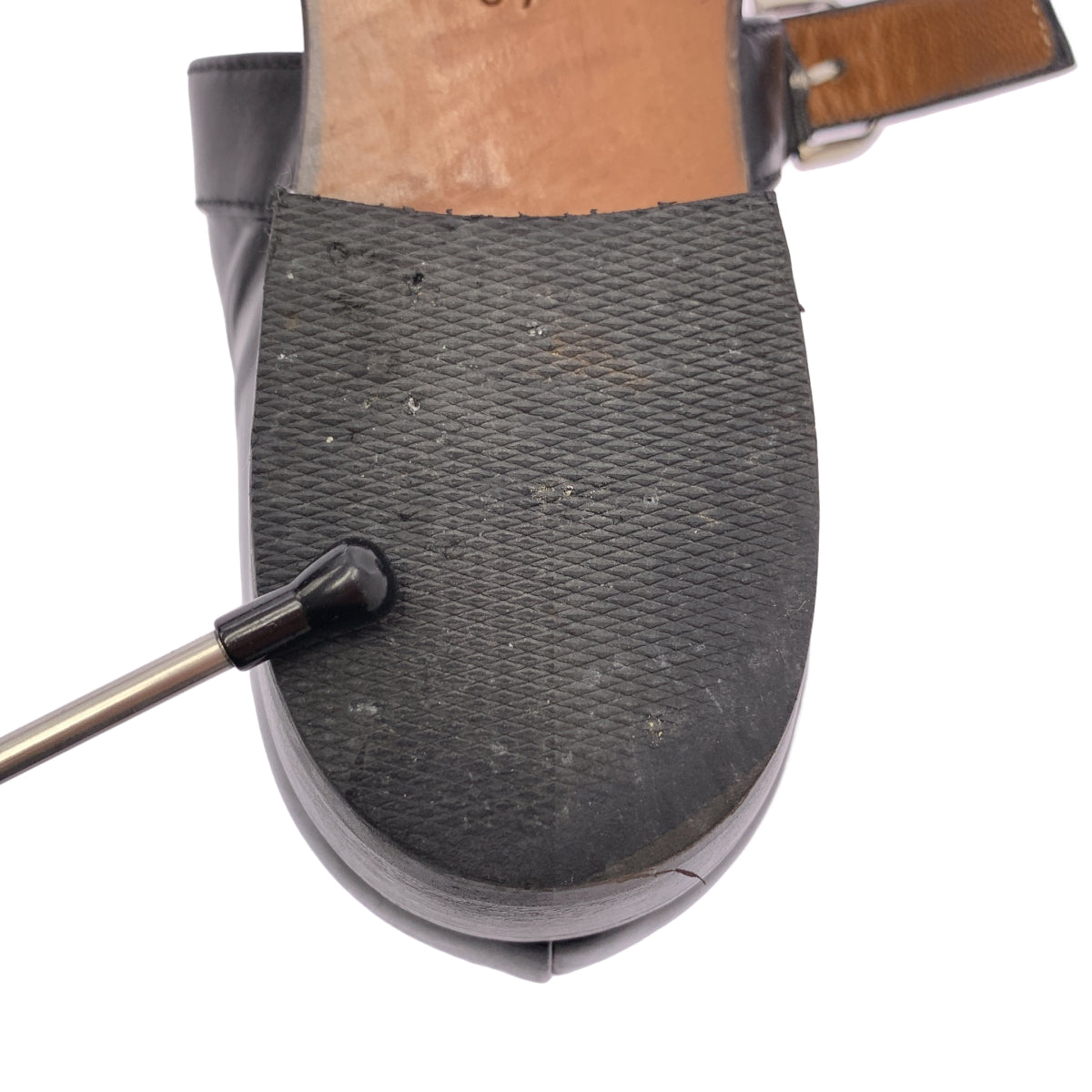 MARGARET HOWELL / マーガレットハウエル | SLIM TOE EVENING SHOE スリム トゥ イブニング シューズ | 37 | ブラック | レディース