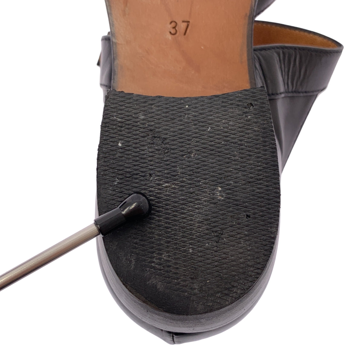 MARGARET HOWELL / マーガレットハウエル | SLIM TOE EVENING SHOE スリム トゥ イブニング シューズ | 37 | ブラック | レディース