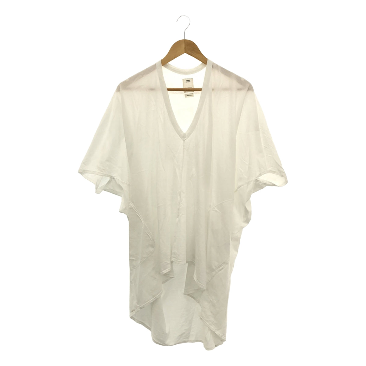 WMV / Double MV | RUANA TEE Deformed Poncho T-shirt | 1 | White | Women's