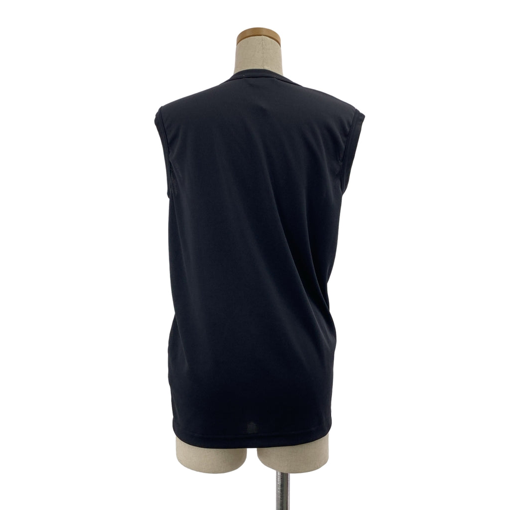 【美品】  COMME des GARCONS / コムデギャルソン | 2025AW | ポリエステル 編み込み ノースリーブ カットソー | L | ブラック | レディース