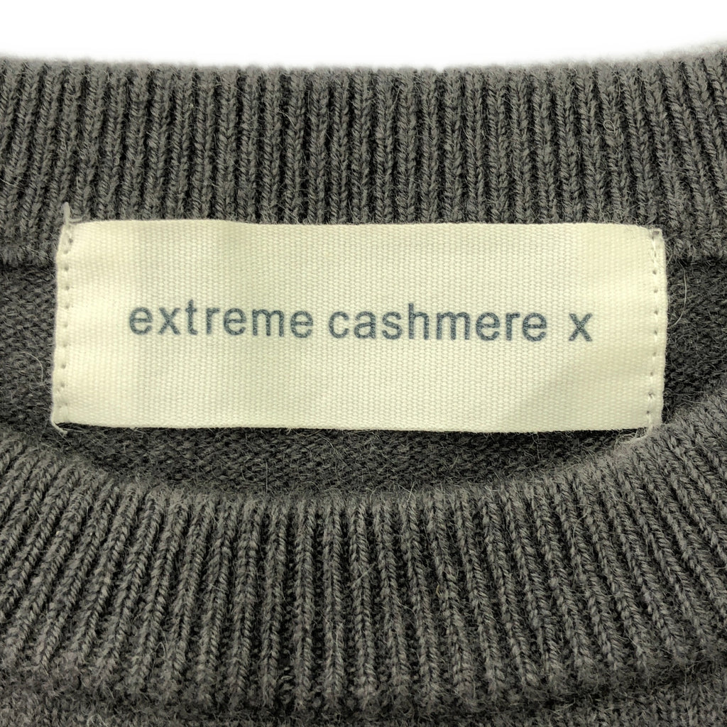 extreme cashmere / エクストリームカシミヤ | 2022AW | cashmere 100％ / カシミヤ ウールニット プルオーバー | グレー | レディース