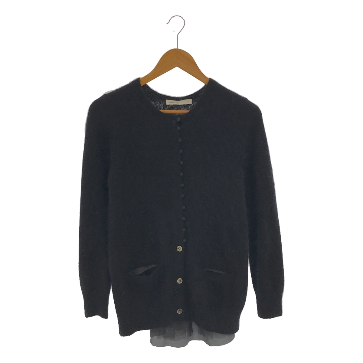 sacai luck / Sacai Luck | Angora Blend Button Detail Cardigan | 2 | Women's