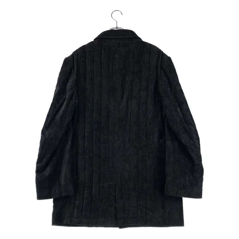 ヨウジヤマモトプールオム 25AW LOOK3 ベルベットJKT Yohji Yamamoto POUR HOMME 25-26AW ベルテッドジャケット モード
