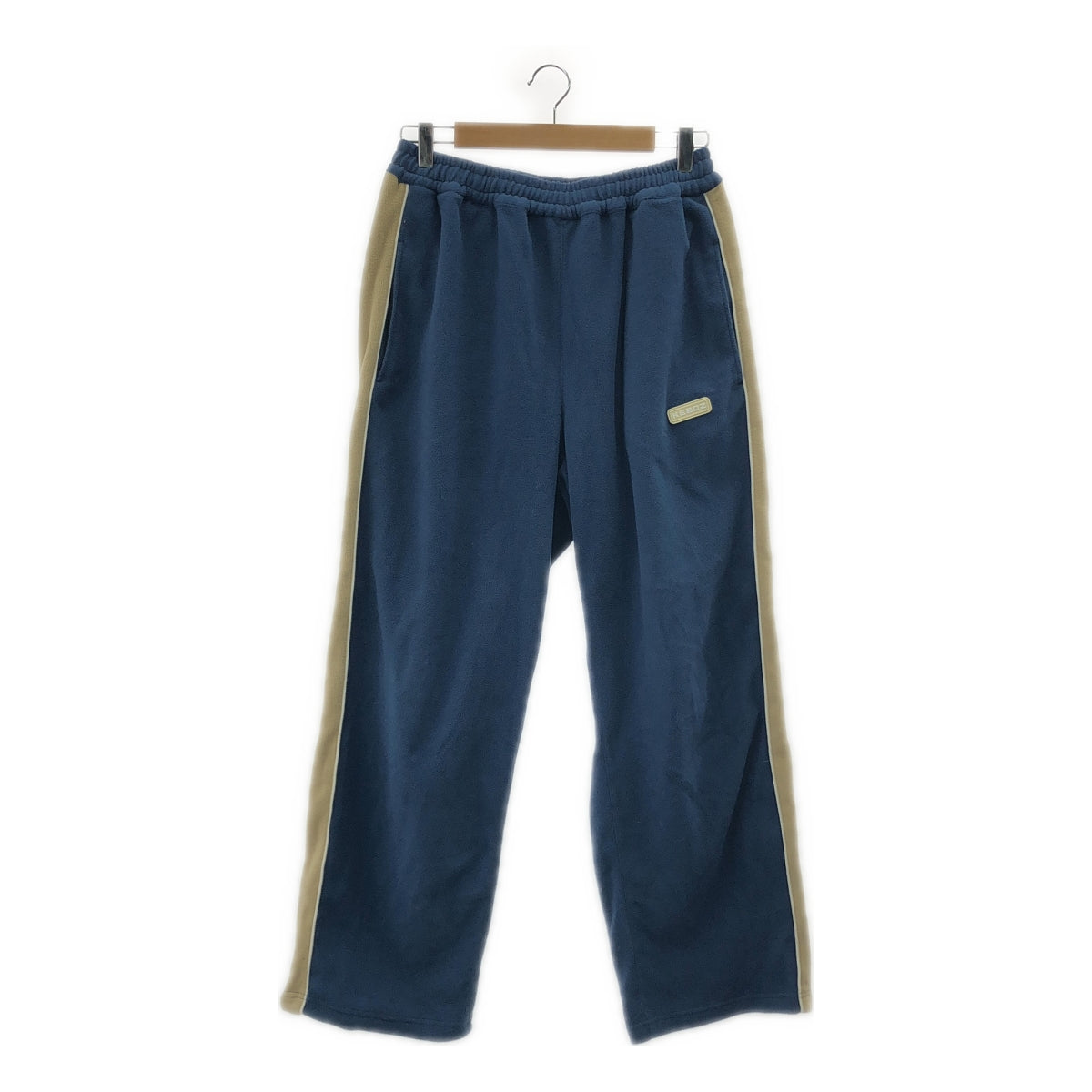 NANGA / 난가 | 2023AW | KEBOZ 별주 FLEECE TRACK PANTS 사이드 라인 플리스 트랙 팬츠 | XL | 블루 / 베이지 | 남성