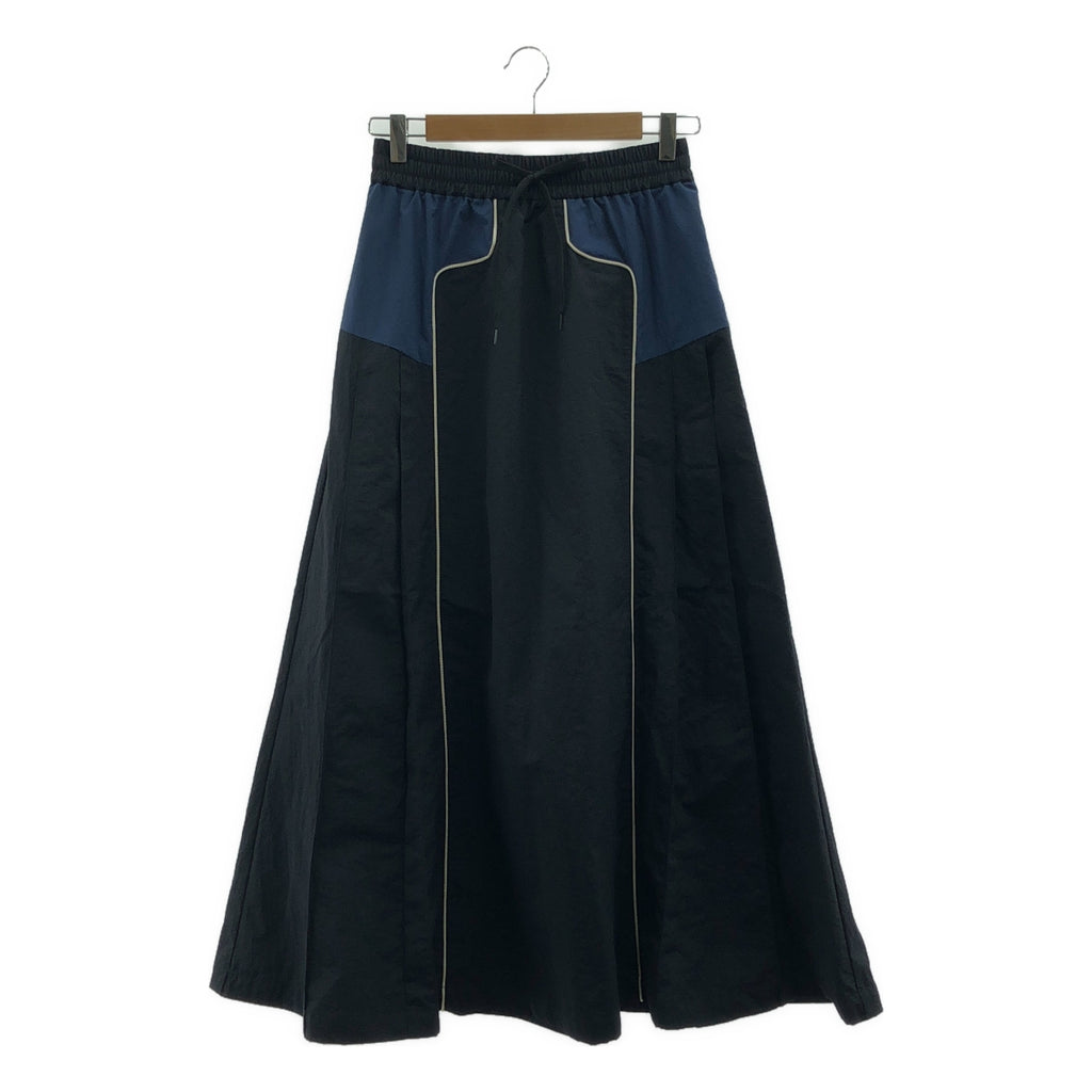 HeRIN.CYE / ヘリンドットサイ | Side pleats flare skirt サイドプリーツフレアスカート | F | ネイビー | レディース