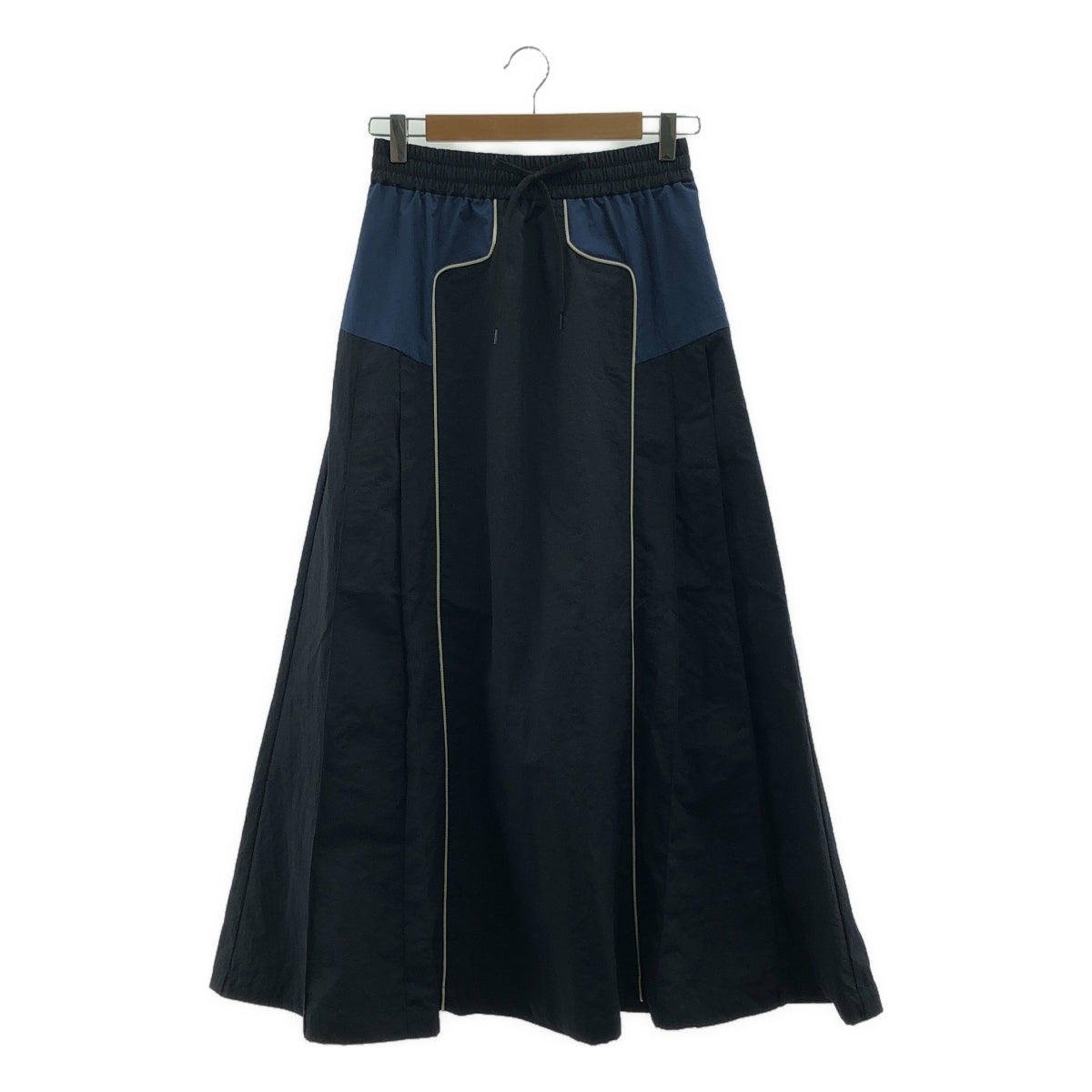 HeRIN.CYE / ヘリンドットサイ | Side pleats flare skirt サイドプリーツフレアスカート | F | ネイビー | レディース