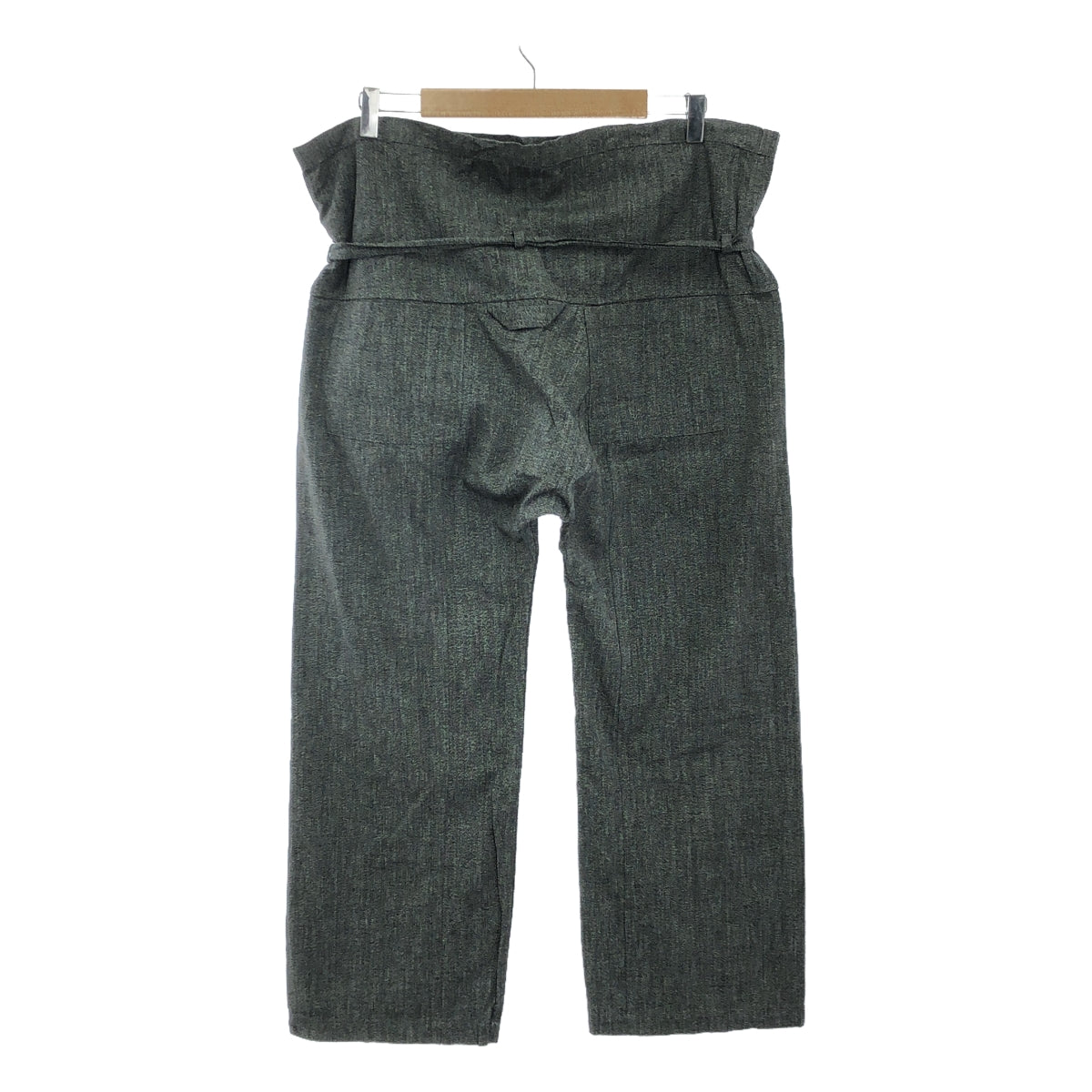 SUNDAY WORKS | Cotton Black Chambray Drawstring Pants | S |