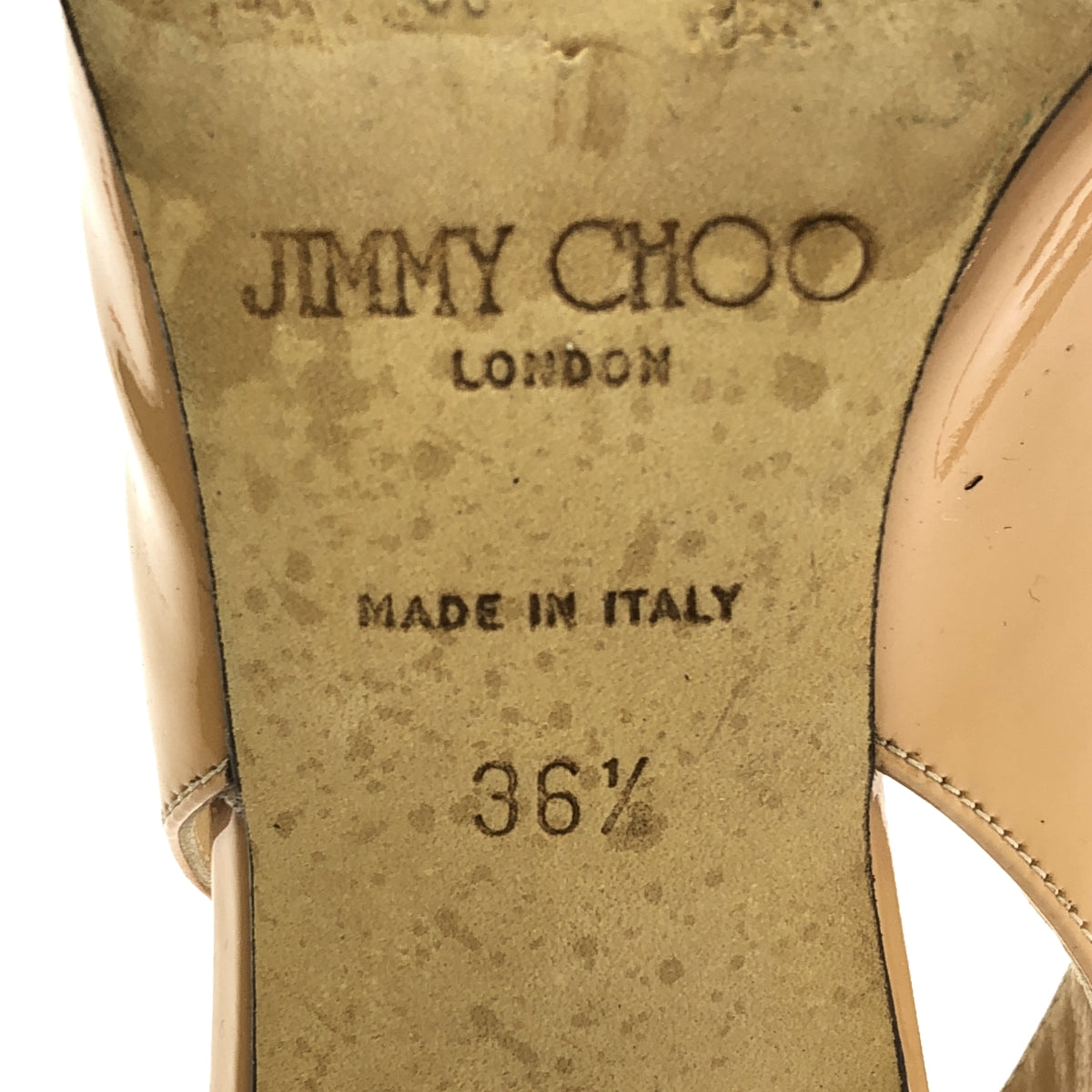 JIMMY CHOO / 지미추 | 에나멜 리본 힐 펌프스 | 36 1/2 | 핑크 베이지 | 여성