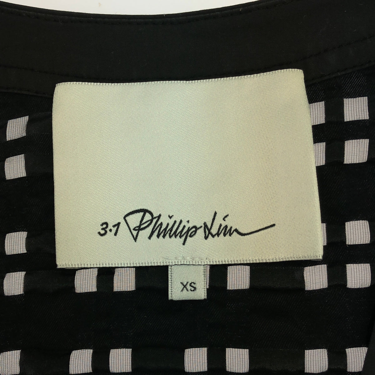 3.1 Phillip Lim / スリーワンフィリップリム | 2023SS | タフタ チェック パフスリーブ ジップアップ ジャケット | XS | レディース