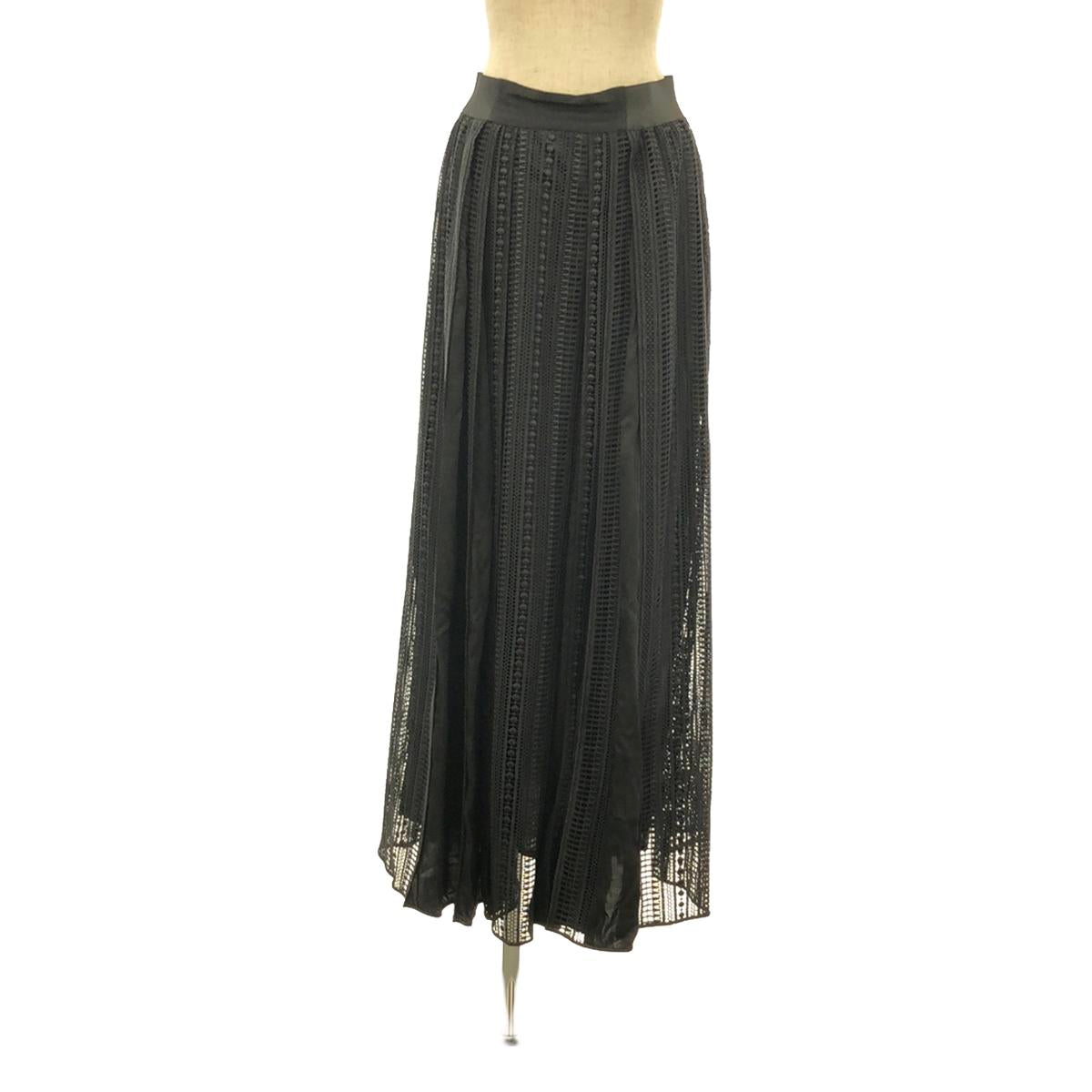 Room no.8 / Room Eight | CHEMICAL-LACE PLEATS SKIRT Long Skirt | 2 | Women's