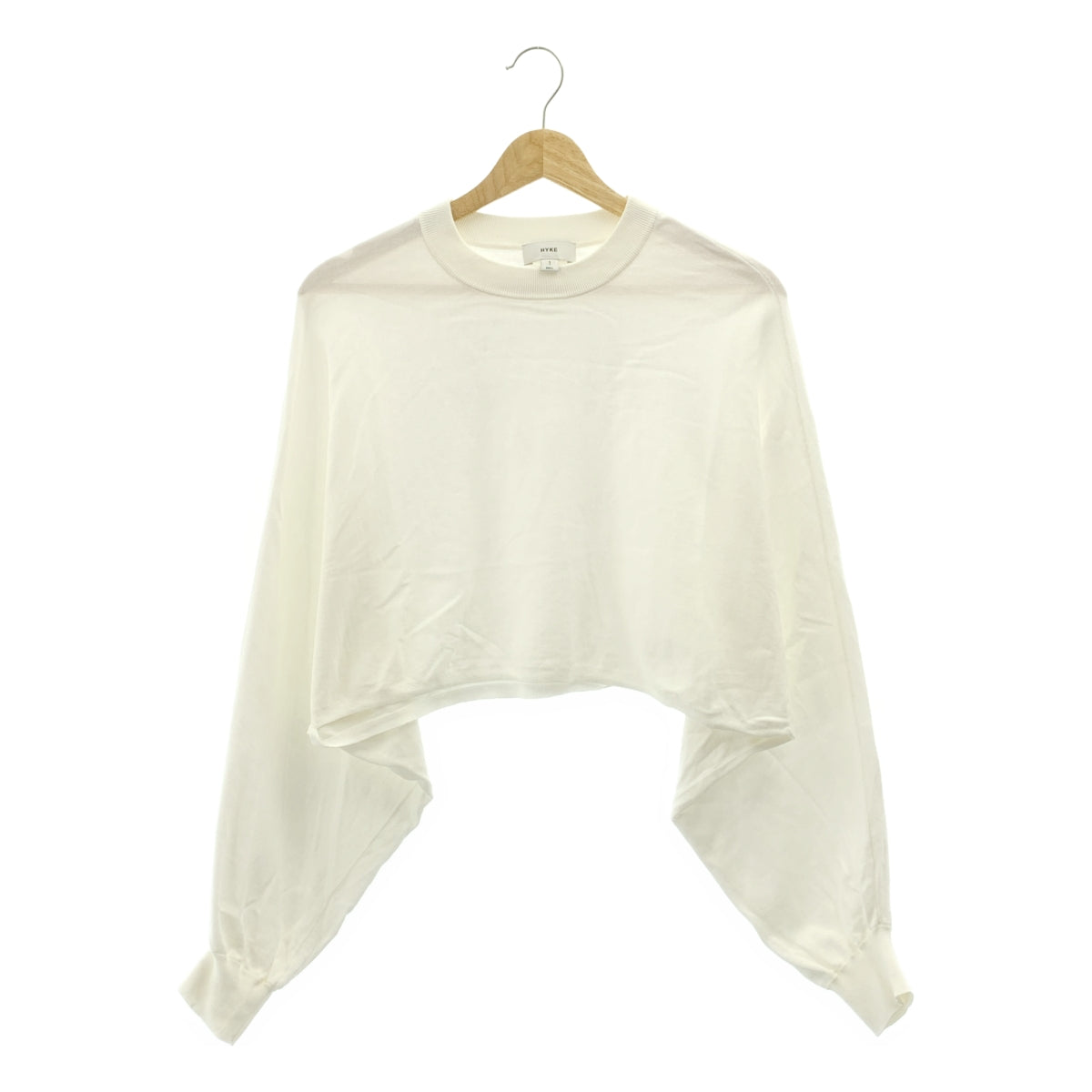 HYKE / 하이크 | 2024SS | CREW NECK PONCHO SWEATER 니트 | 1 | 여성