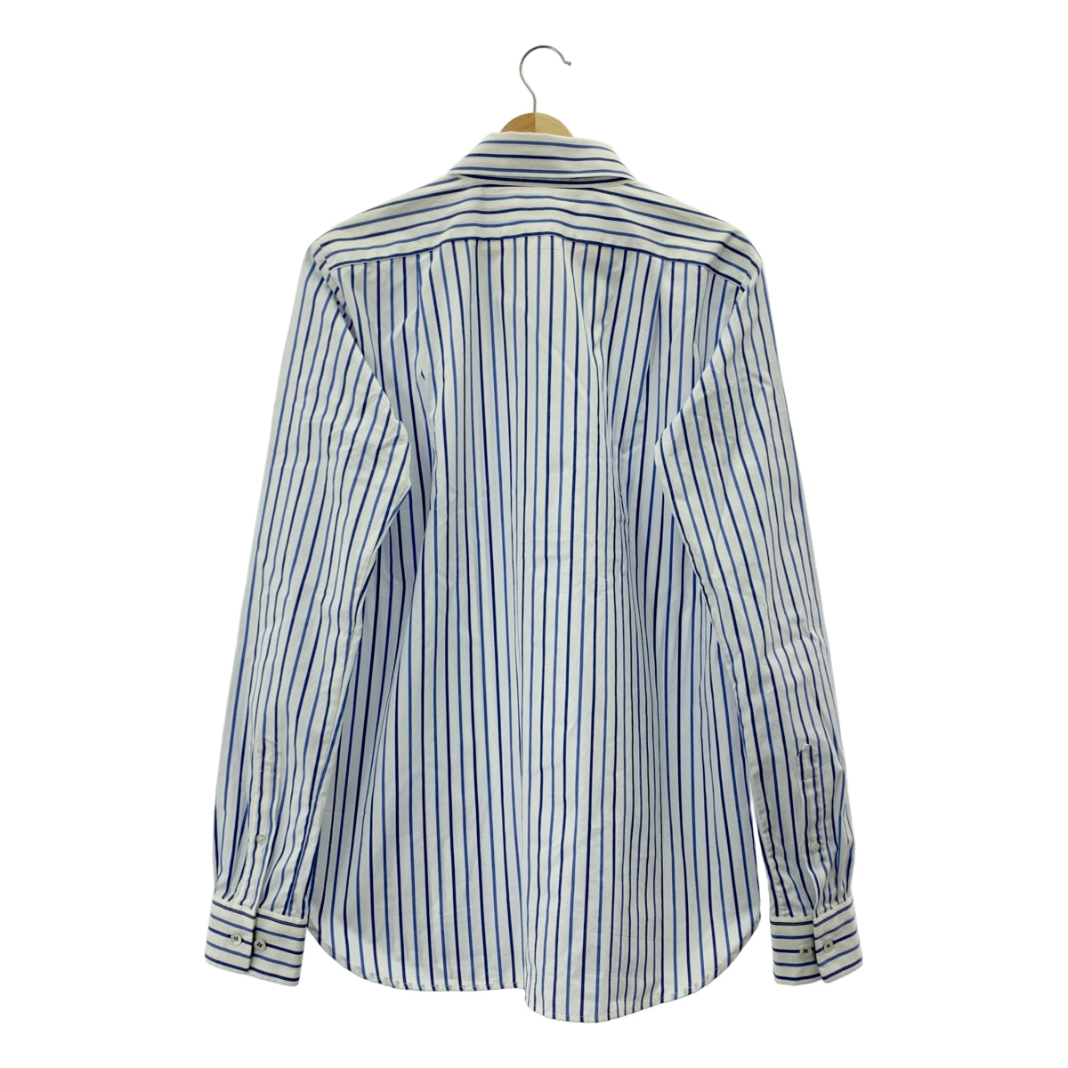 DRIES VAN NOTEN / ドリスヴァンノッテン | コットン ストライプ ビッグカラー シャツ ブラウス | 36 | レディース