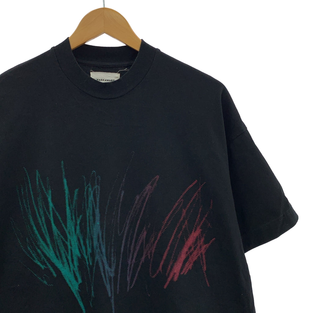 MARKAWARE / マーカウェア | BOX Tee HAND PRINT コットン プリント Tシャツ |