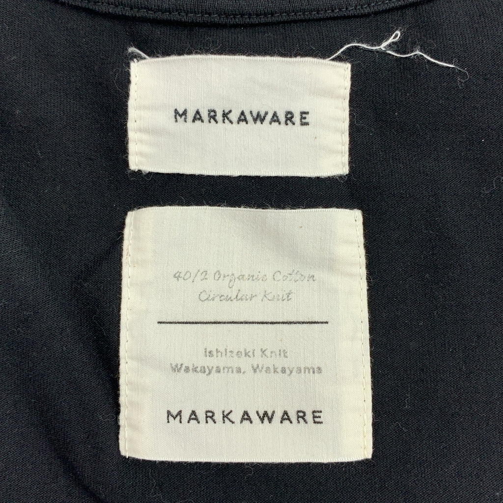 MARKAWARE / マーカウェア | BOX Tee HAND PRINT コットン プリント Tシャツ |