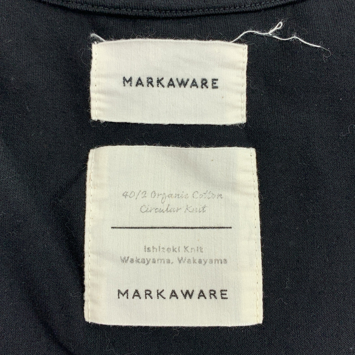 MARKAWARE / マーカウェア | BOX Tee HAND PRINT コットン プリント Tシャツ |