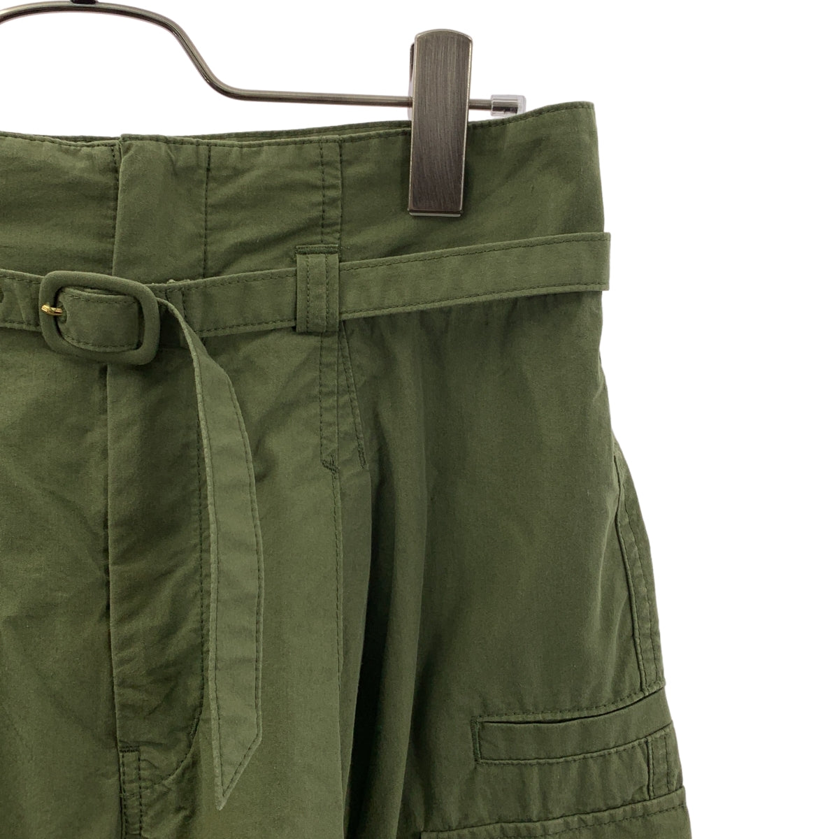 Mame Kurogouchi / 마메쿠로고우치 | 2022SS | Cotton Nylon Tucked Cargo Trousers 카고 바지 | 2 | 여성