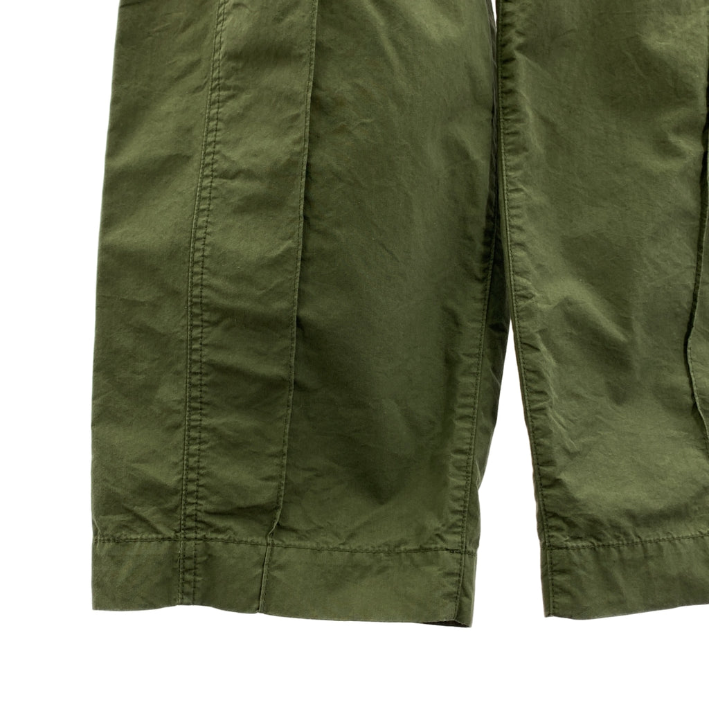 Mame Kurogouchi / 마메쿠로고우치 | 2022SS | Cotton Nylon Tucked Cargo Trousers 카고 바지 | 2 | 여성