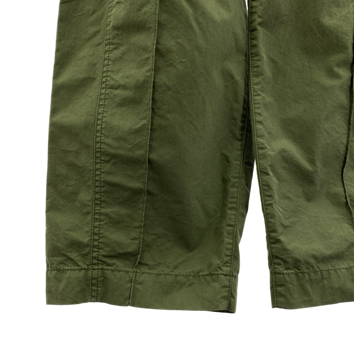 Mame Kurogouchi / 마메쿠로고우치 | 2022SS | Cotton Nylon Tucked Cargo Trousers 카고 바지 | 2 | 여성