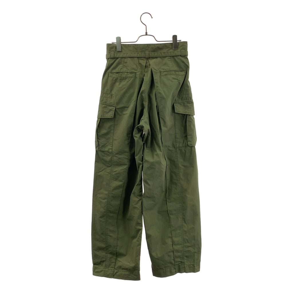 Mame Kurogouchi / 마메쿠로고우치 | 2022SS | Cotton Nylon Tucked Cargo Trousers 카고 바지 | 2 | 여성