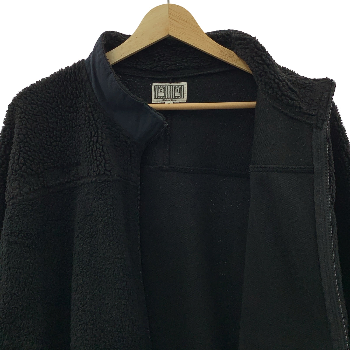 C.E / シーイー | ジップアップ フリースジャケット | XL | ブラック | メンズ