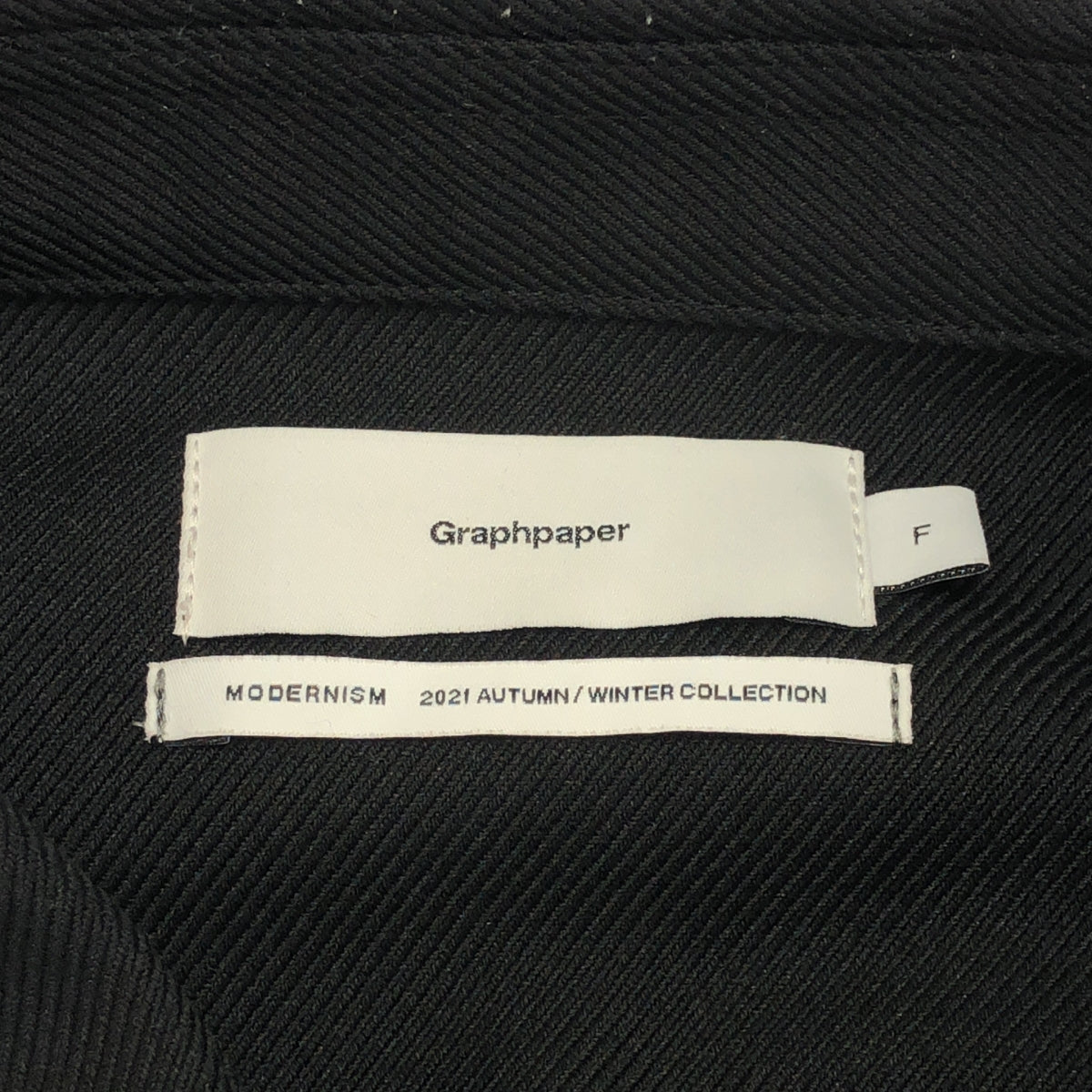Graphpaper | 2021 秋冬 | 彈性克西布超大襯衫 | F 碼 | 男款