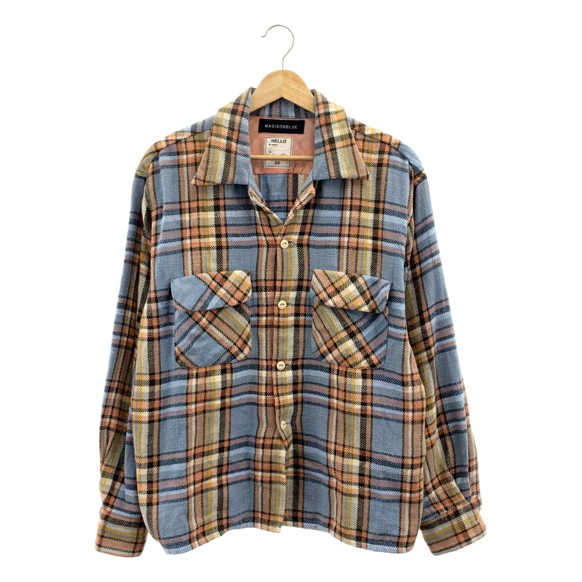 MADISON BLUE / 매디슨 블루 | FLAP POCKET SHIRT CHECK 코튼 체크 셔츠 | 00 | 여성